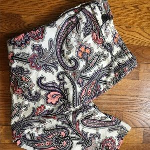Ann Taylor Paisley Capris